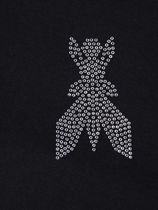 Чёрная футболка PATRIZIA PEPE KIDS: фото 3 - Invogue