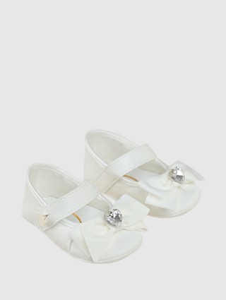 Кремові пінетки,повязка на голову MONNALISA: фото 2 - Invogue