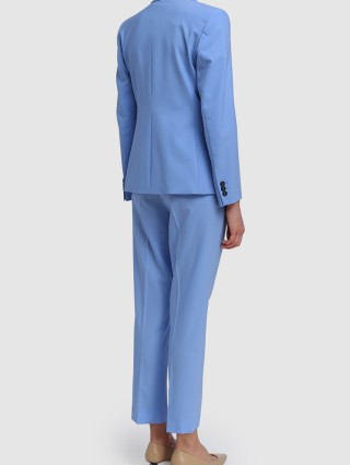 Голубые брюки WEEKEND MAX MARA: фото 2 - Invogue