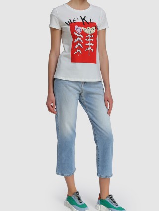 Белая футболка WEEKEND MAX MARA: фото 1 - Invogue