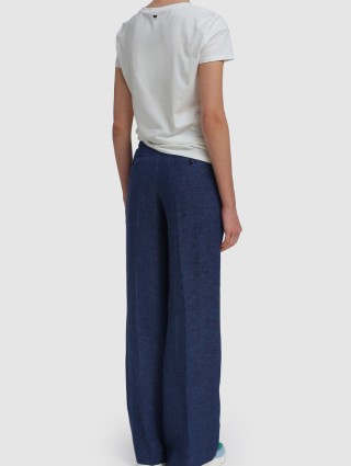 Тёмно-синие брюки WEEKEND MAX MARA: фото 2 - Invogue