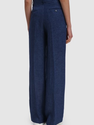 Тёмно-синие брюки WEEKEND MAX MARA: фото 4 - Invogue