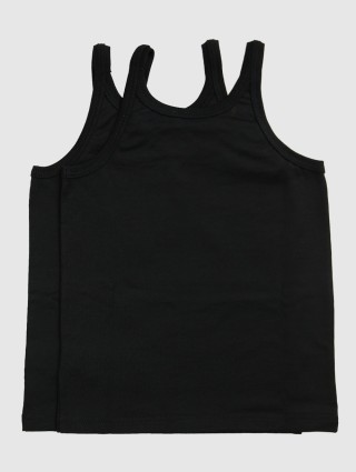 Чёрная майка DOLCE&GABBANA KIDS: фото 1 - Invogue