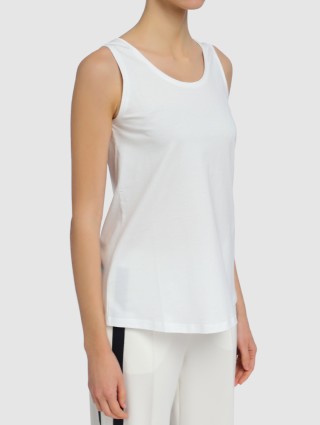 Белый топ MAX MARA: фото 2 - Invogue