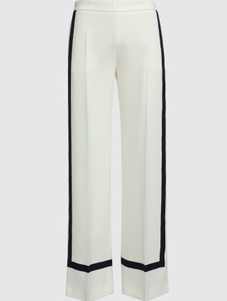 Кремовые брюки MAX MARA: фото - Invogue