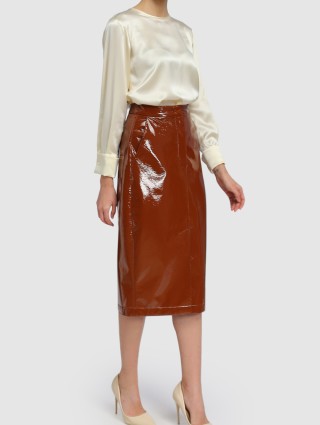 Коричнева спідниця SPORTMAX : фото 1 - Invogue