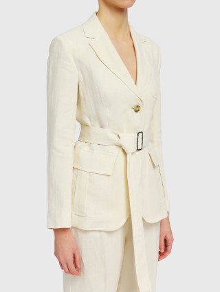 Молочный пиджак WEEKEND MAX MARA: фото 3 - Invogue