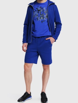 Синие шорты BOSS: фото 1 - Invogue