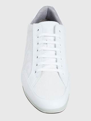 Белые кеды BOSS: фото 4 - Invogue