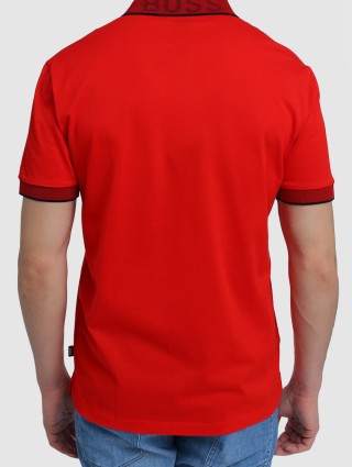 Красное поло BOSS: фото 4 - Invogue