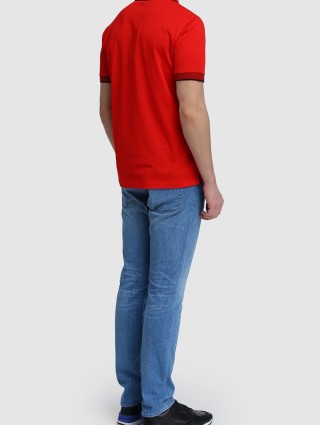 Бирюзовые джинсы BOSS: фото 2 - Invogue