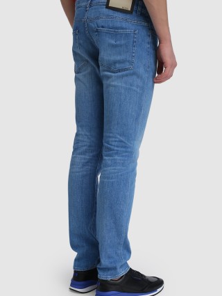 Бирюзовые джинсы BOSS: фото 4 - Invogue