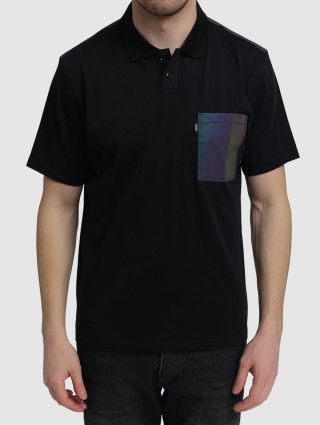 Черное поло BOSS: фото 2 - Invogue