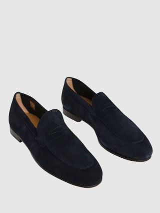 Сині лофери BOSS : фото 1 - Invogue