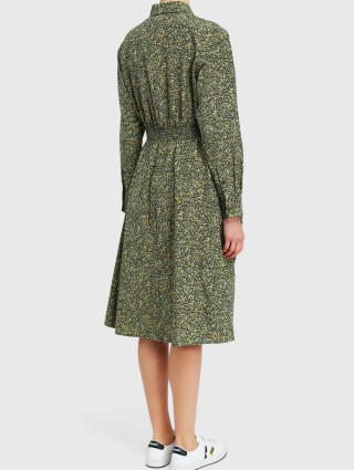 Зелёное платье KENZO: фото 2 - Invogue