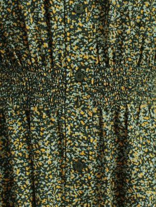 Зелёное платье KENZO: фото 5 - Invogue