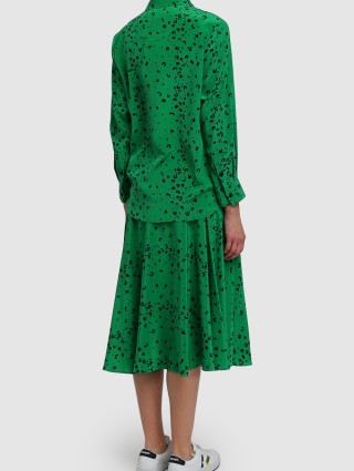 Зелёная юбка KENZO: фото 2 - Invogue