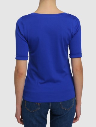 Синяя футболка MARC CAIN: фото 4 - Invogue