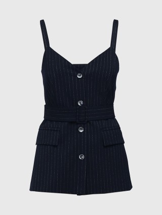 Тёмно-синий топ MARELLA: фото - Invogue