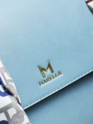 Голубая сумка MARELLA: фото 6 - Invogue