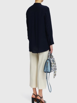 Тёмно-синяя рубашка MARELLA: фото 2 - Invogue