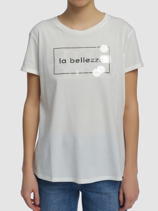 Белая футболка MARELLA: фото 3 - Invogue