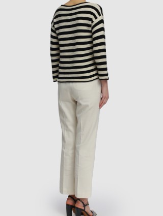 Белые брюки MARELLA: фото 2 - Invogue