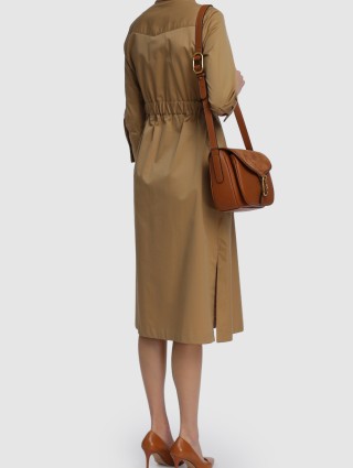 Бежевое платье MARELLA: фото 2 - Invogue