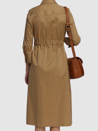 Бежевое платье MARELLA: фото 4 - Invogue