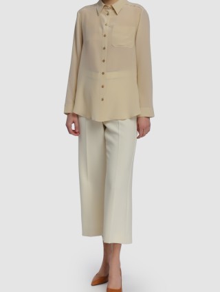 Бежевая рубашка MARELLA: фото 1 - Invogue