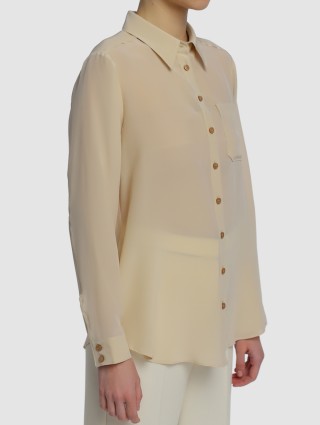 Бежевая рубашка MARELLA: фото 3 - Invogue