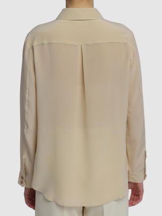 Бежевая рубашка MARELLA: фото 4 - Invogue