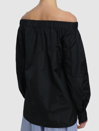 Чёрная рубашка MAX MARA: фото 4 - Invogue