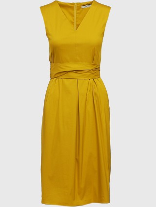 Жёлтое платье MAX MARA: фото - Invogue