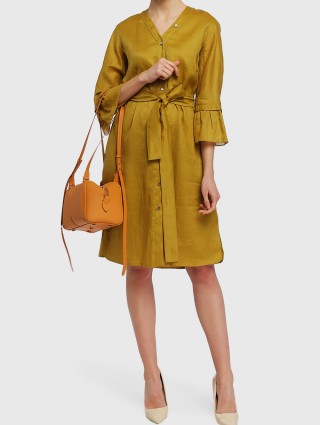 Жёлтое платье MAX MARA: фото 1 - Invogue