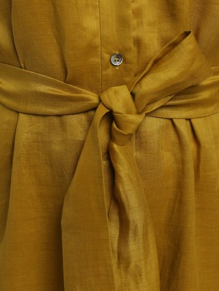 Жёлтое платье MAX MARA: фото 4 - Invogue