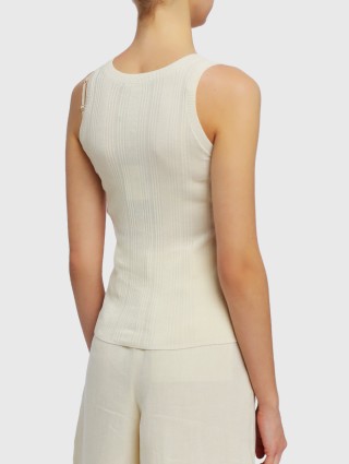 Кремовий топ WEEKEND MAX MARA : фото 4 - Invogue