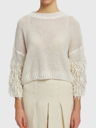 Кремовый свитер WEEKEND MAX MARA: фото 3 - Invogue