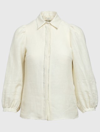 Молочная рубашка WEEKEND MAX MARA: фото - Invogue