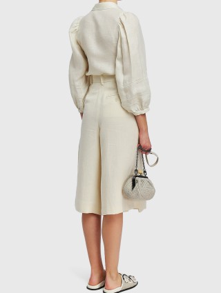 Молочная рубашка WEEKEND MAX MARA: фото 2 - Invogue