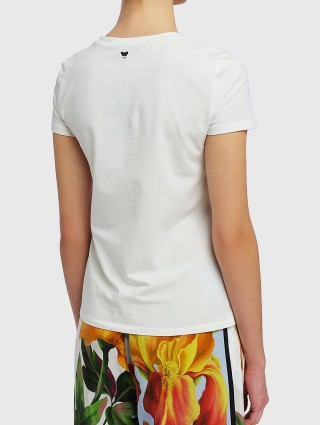 Белая футболка WEEKEND MAX MARA: фото 4 - Invogue