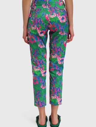 Зелёные брюки WEEKEND MAX MARA: фото 4 - Invogue