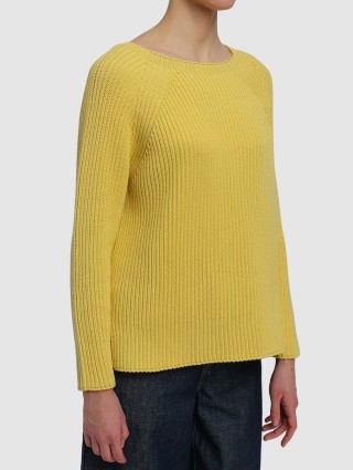 Жёлтый свитер WEEKEND MAX MARA: фото 3 - Invogue