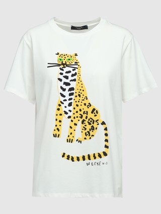 Белая футболка WEEKEND MAX MARA: фото - Invogue