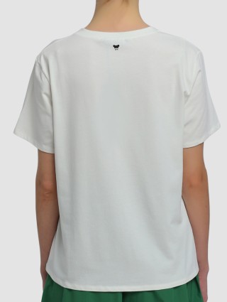 Белая футболка WEEKEND MAX MARA: фото 4 - Invogue