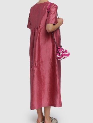 Тёмно-Розовое платье WEEKEND MAX MARA: фото 2 - Invogue