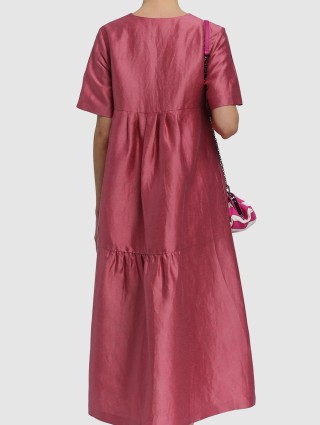 Тёмно-Розовое платье WEEKEND MAX MARA: фото 4 - Invogue