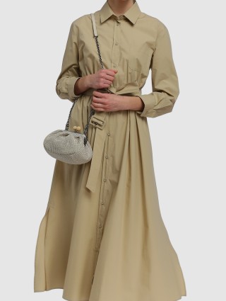 Кремовое платье WEEKEND MAX MARA: фото 3 - Invogue