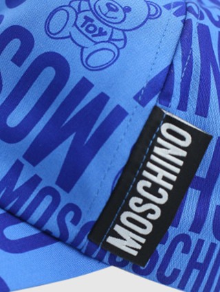 Синяя кепка MOSCHINO KIDS: фото 3 - Invogue