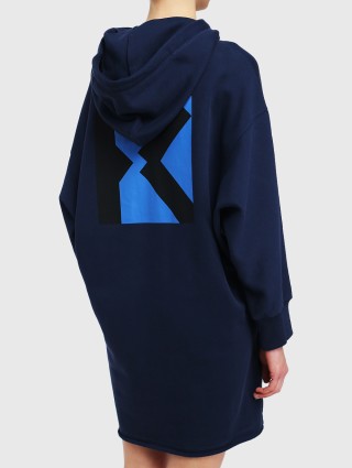 Тёмно-Синее платье KENZO: фото 4 - Invogue